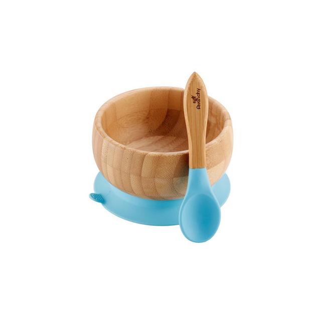 Avanchy Bamboo Baby Bowl - Blue