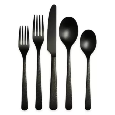 Cambridge® Silversmiths Julie 20-Piece Flatware Set in Black