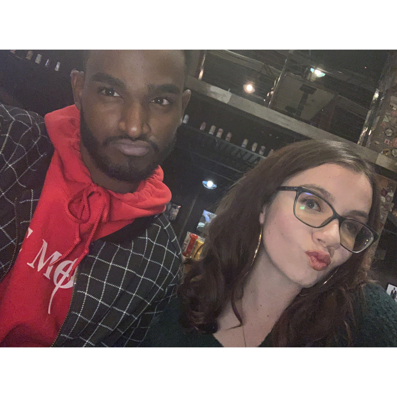 Our first photo together! Taken on our second date.