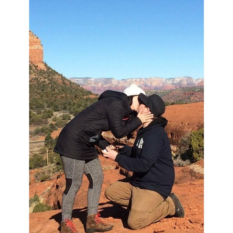 When Greg "popped the question"!