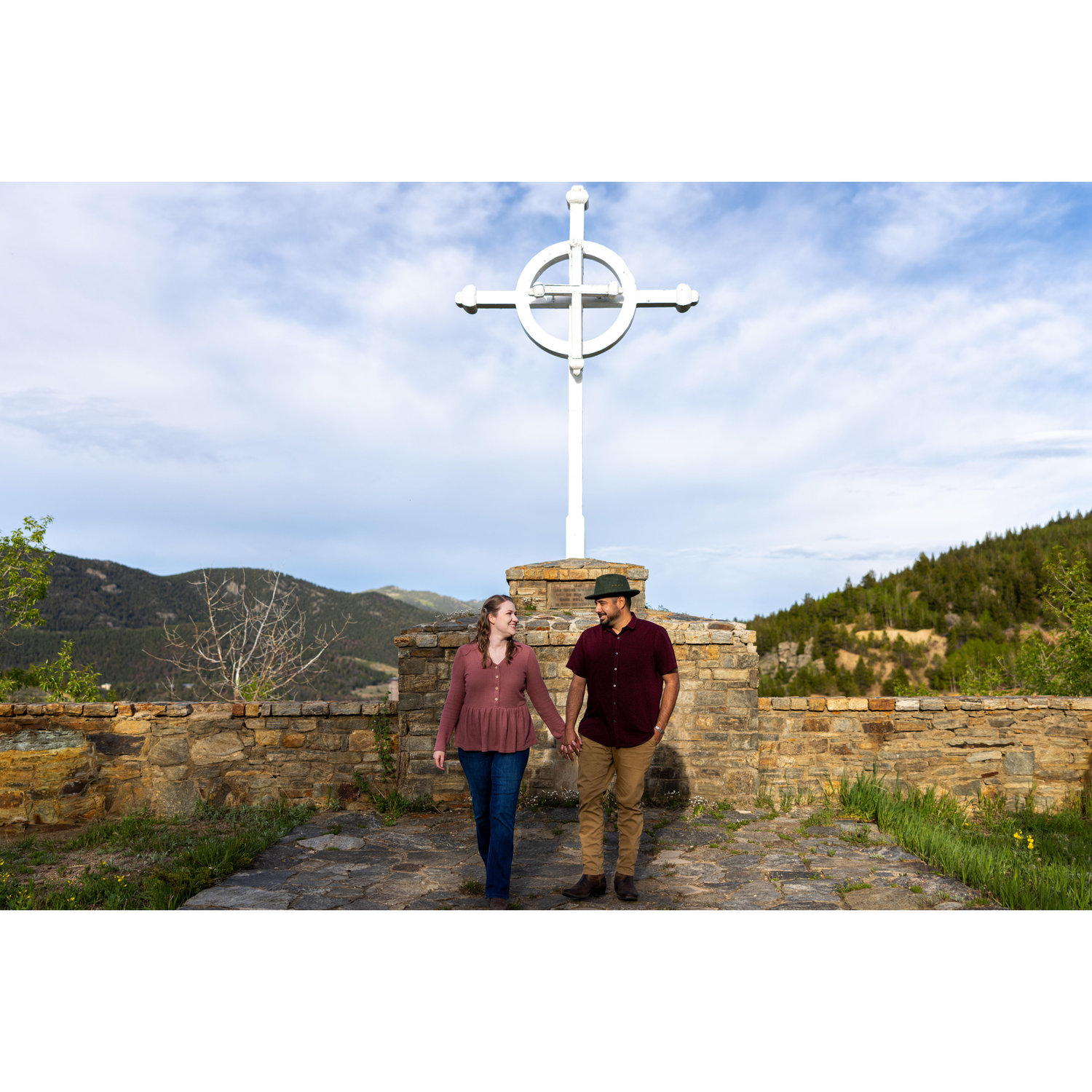 In front of Miner's Monument in Central City