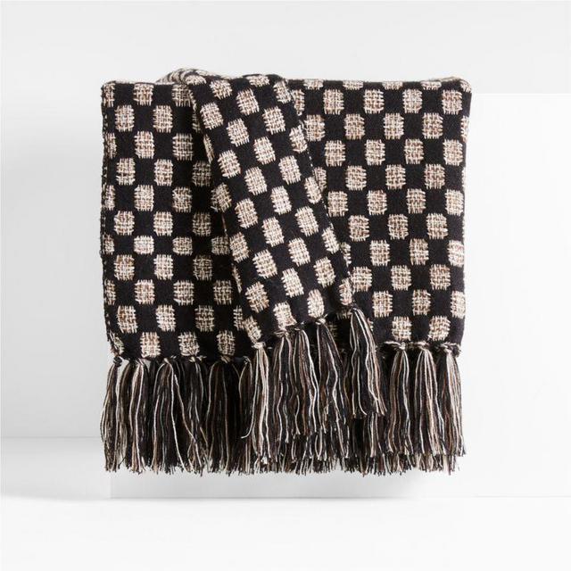 Margra 70"x55" Dotted Woven Throw Blanket