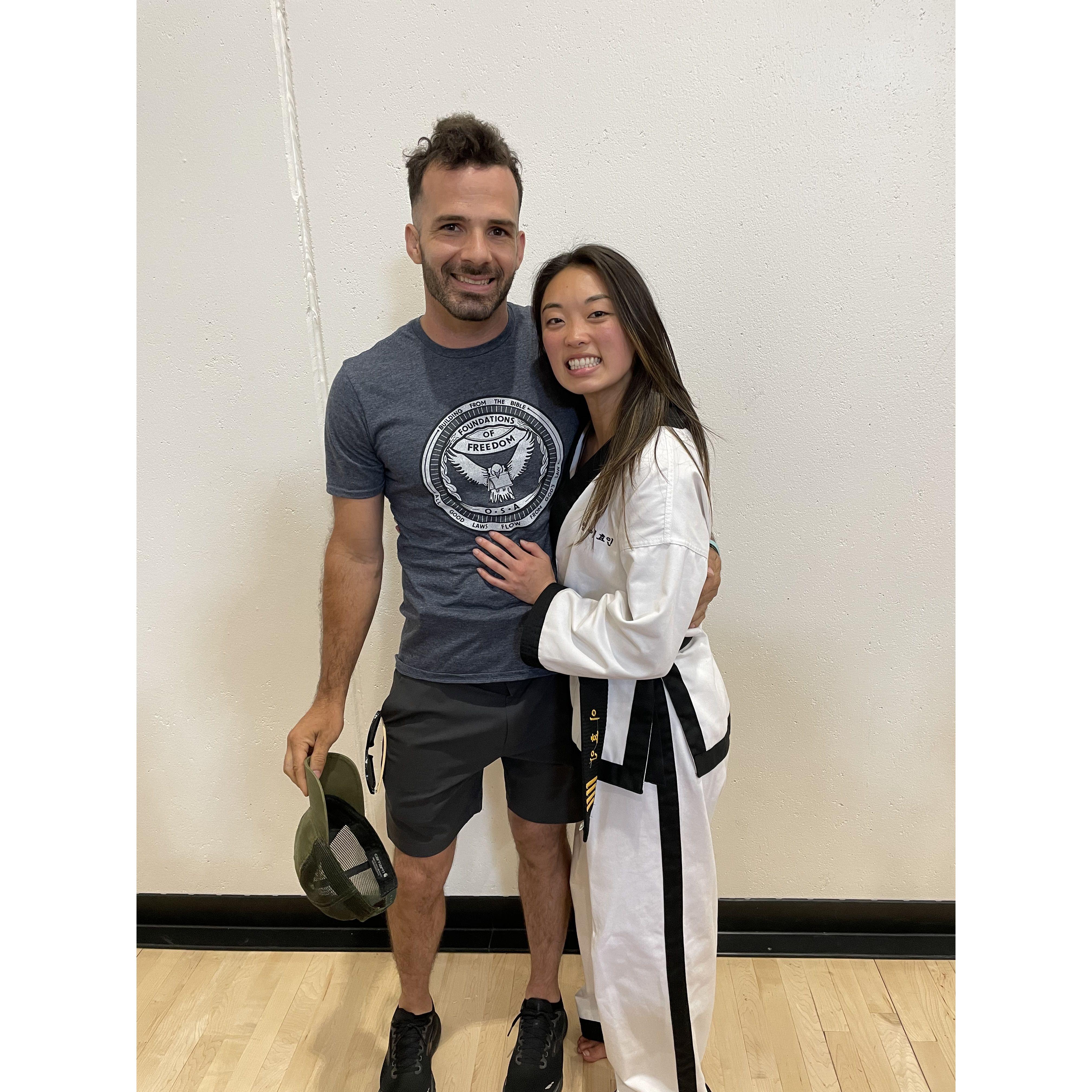 Alex's 4th Degree Black Belt test
