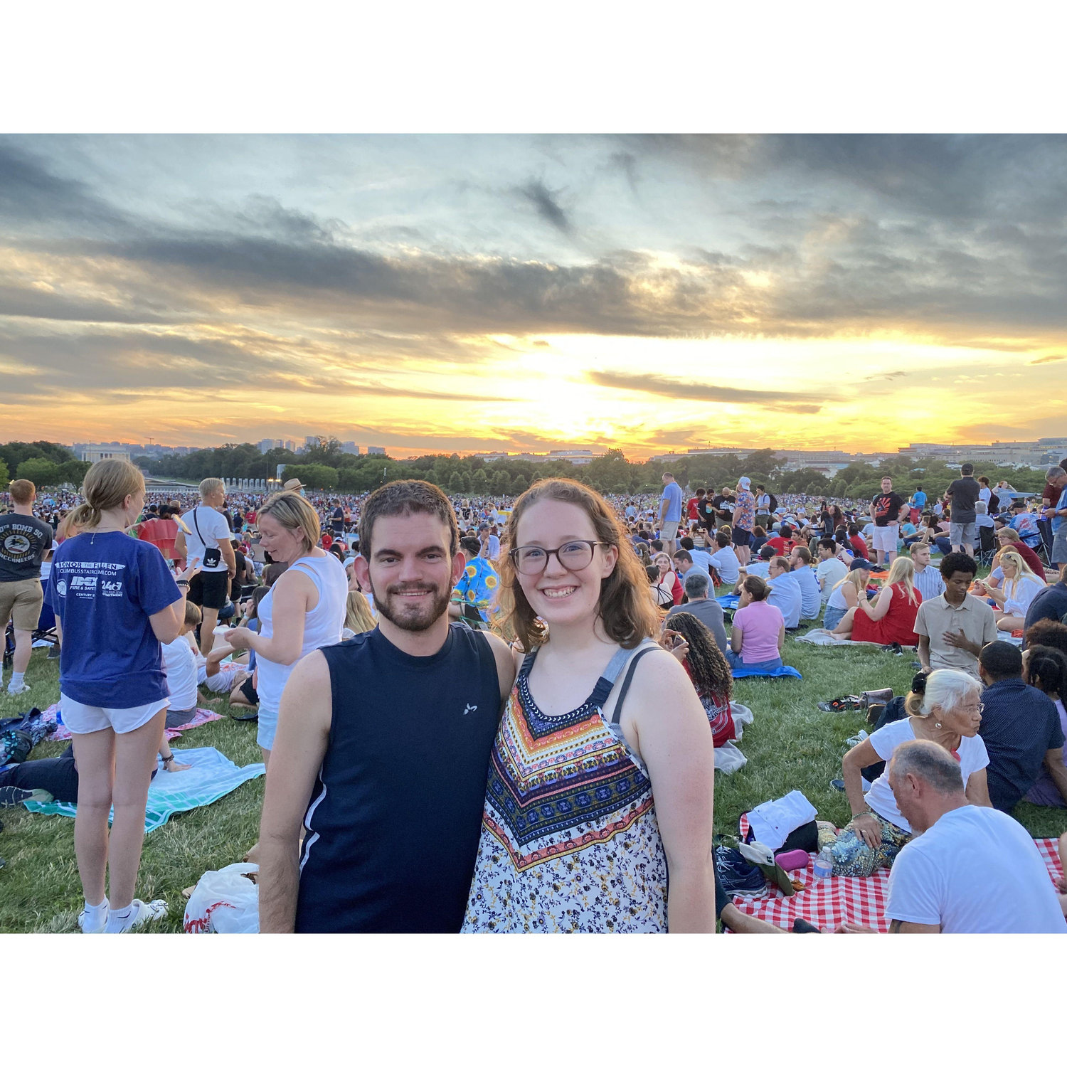 July 4th, 2022 at the National Monument in Washington D.C. It was SUPER PACKED!
