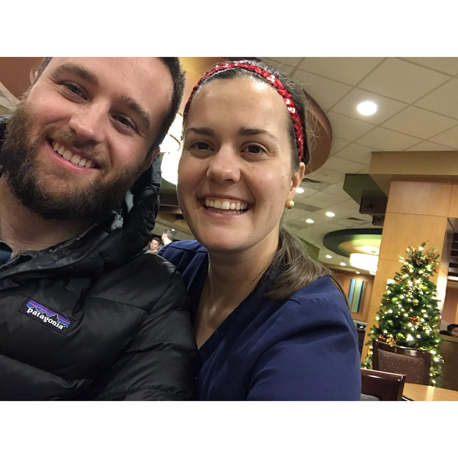 Curt is the best! He came to have Christmas dinner with me at the hospital since I was on duty Christmas Day.