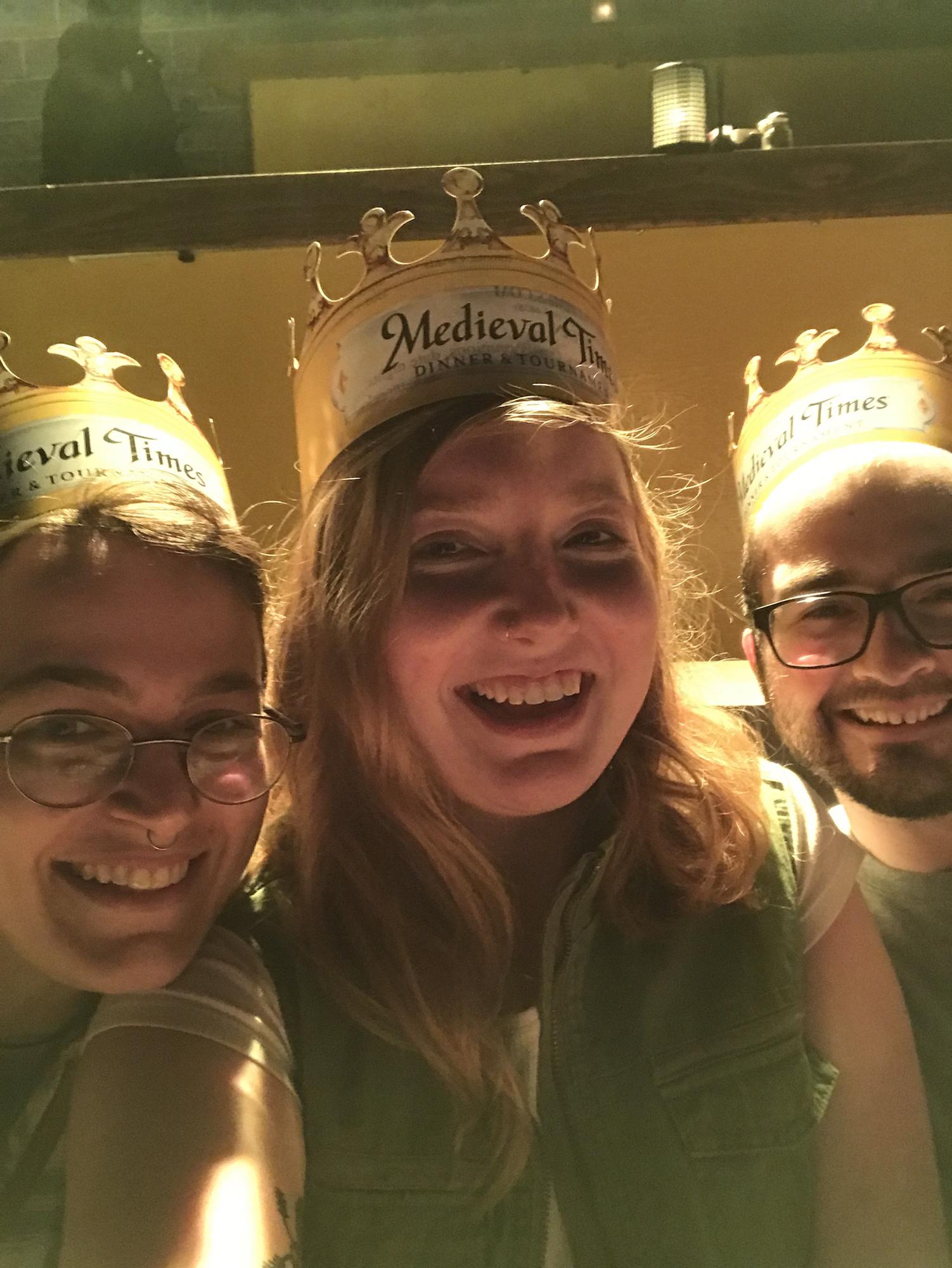 At Medieval Times with our friend Mike!