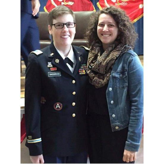 Renada's pinning ceremony for Warrant Officer Candidate School.