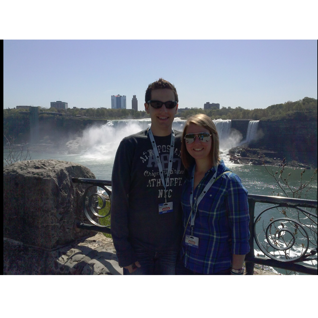 Our first trip together to Niagara Falls with Beckie's family