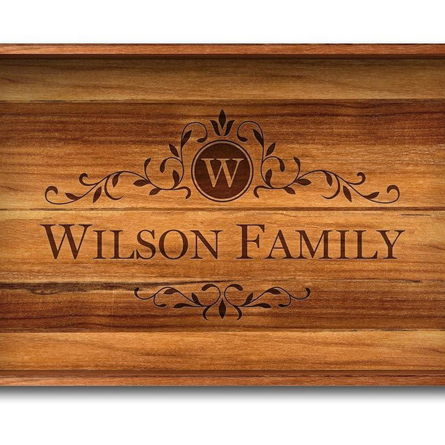 Serving Tray, Teak, Custom Serving Tray, Tray with Handles, Engraved, Tray, Breakfast in Bed, Breakfast Tray, Wood Tray, Coffee Table Tray, Personalized Tray, Large Tray, Ottoman Tray, Wooden Tray