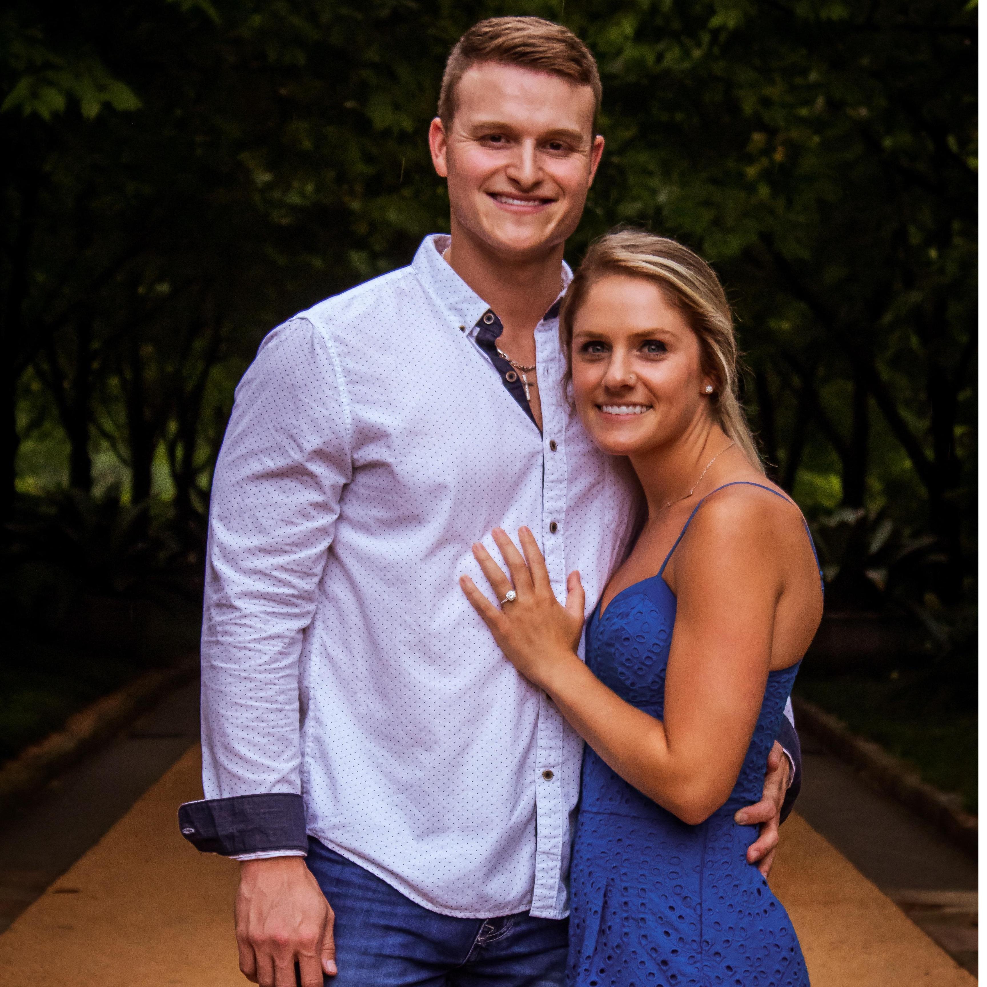 1st photo as a newly engaged couple.