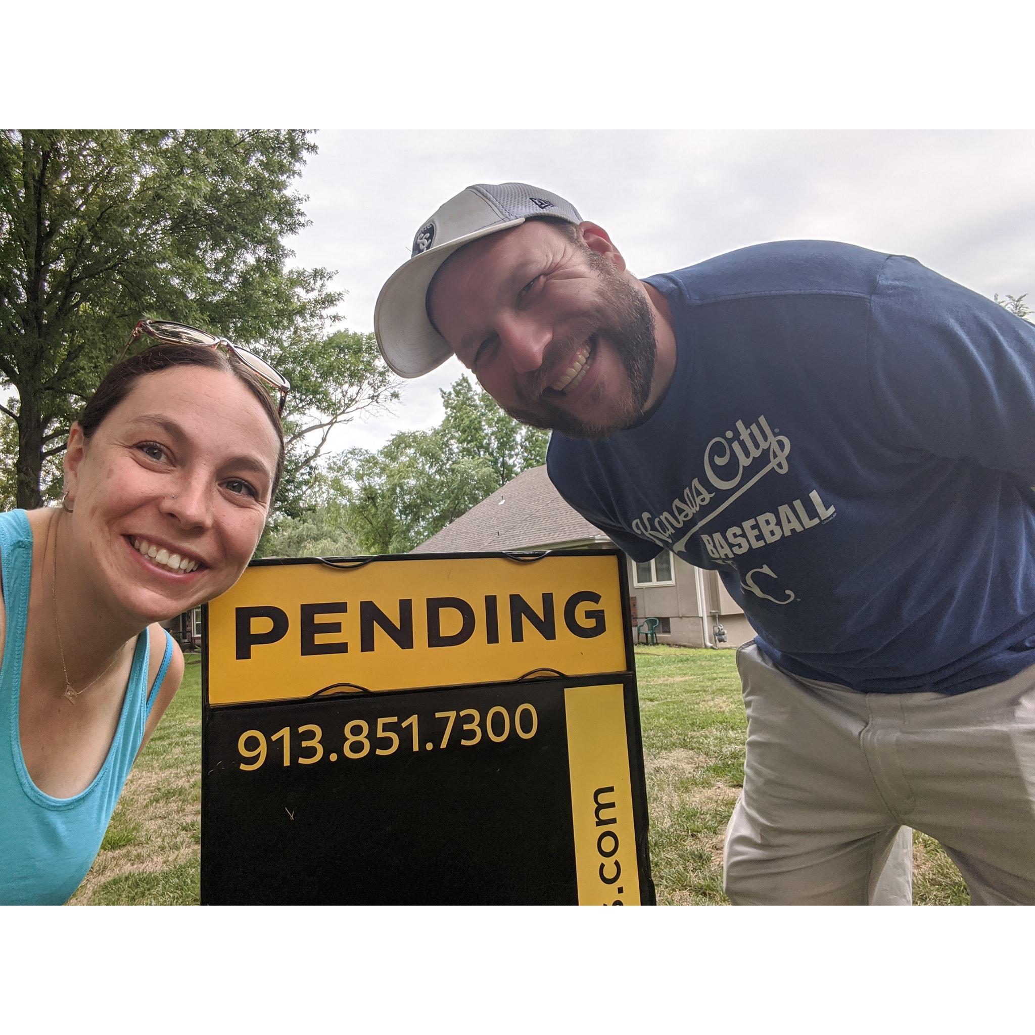 Celebrating the inspections of their first home together before they officially move in.