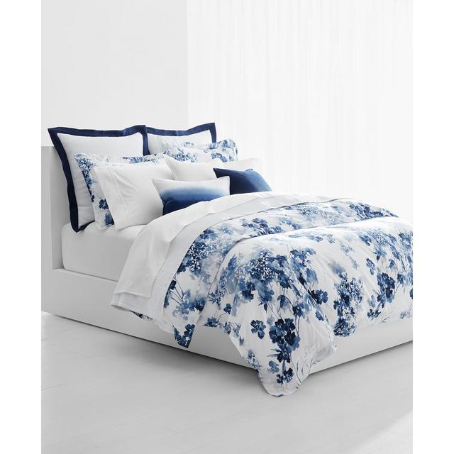 Lauren Ralph Lauren Flora Blue 3-Pc. Cotton Full/Queen Duvet Cover Set