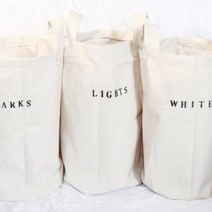 Heavy cotton duck customized laundry hampers/home organization
