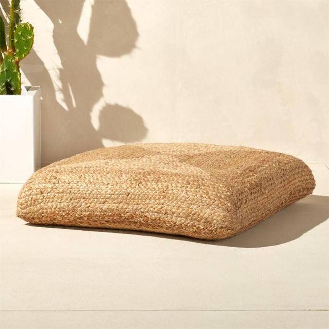 Braided Jute Outdoor Floor Cushion