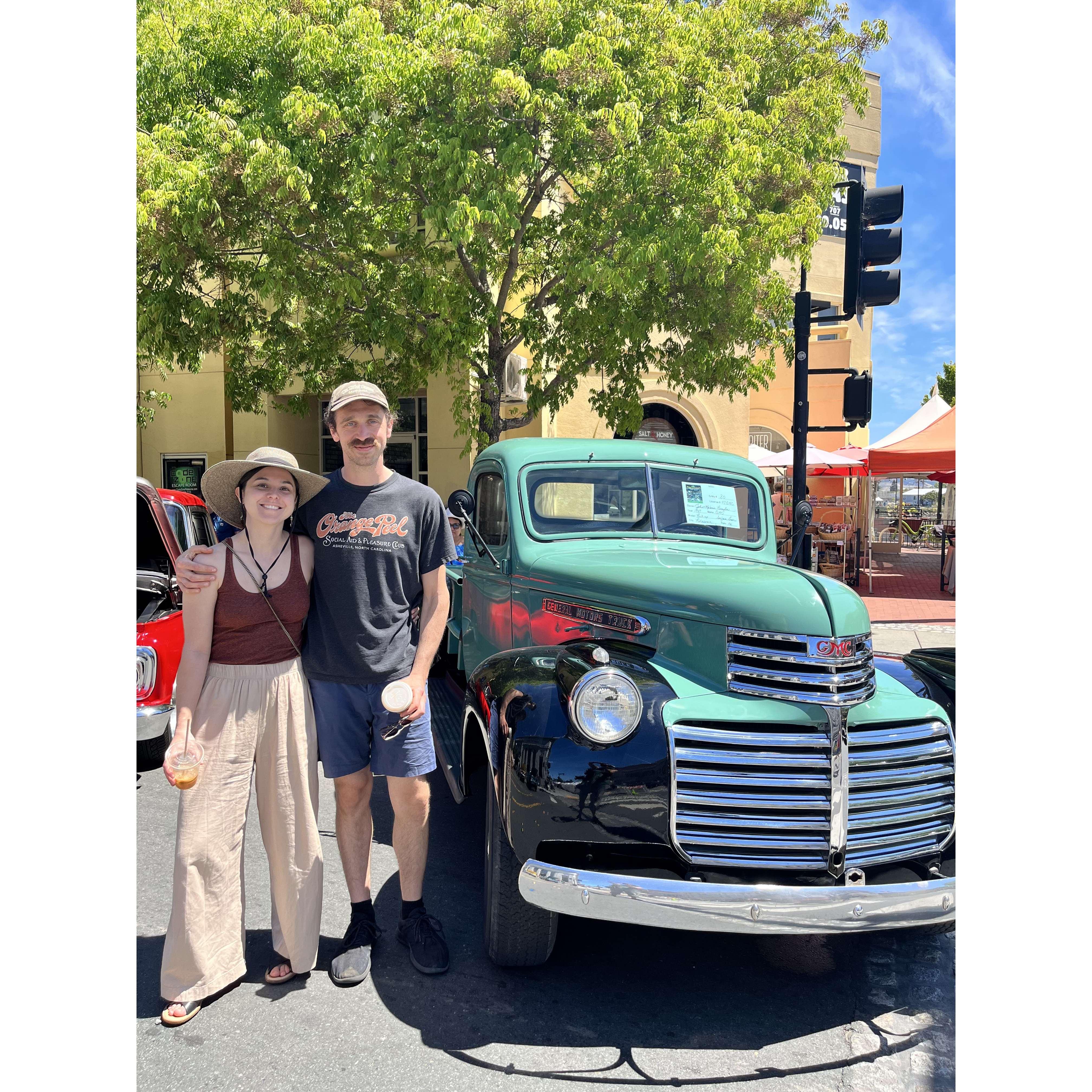 Car show in Petaluma