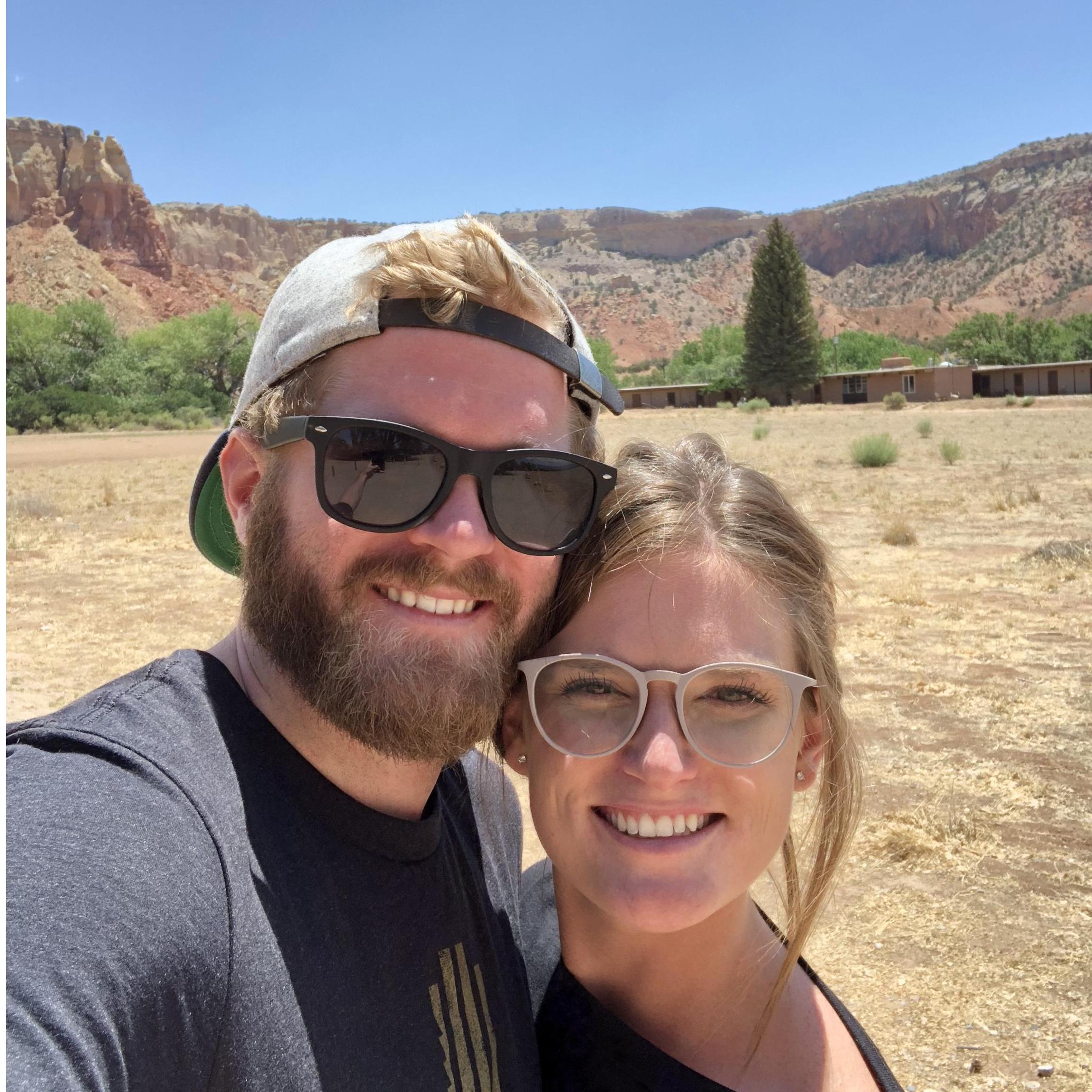 2018: Our first road-trip together to Santa Fe, NM