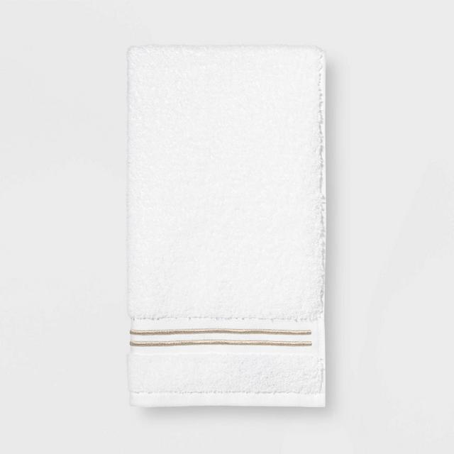 Spa Hand Towel Taupe Stripe - Threshold Signature™