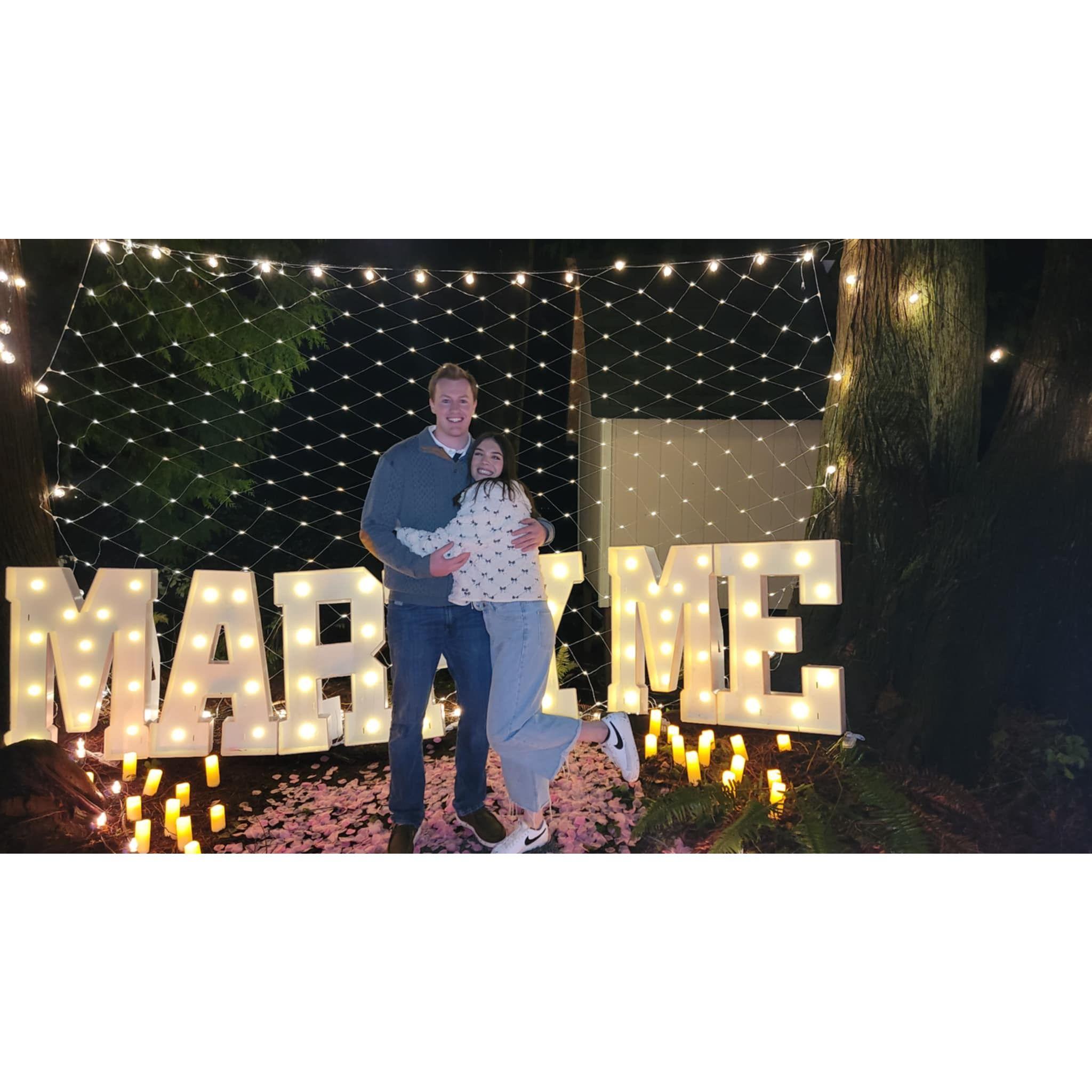 I said yes!