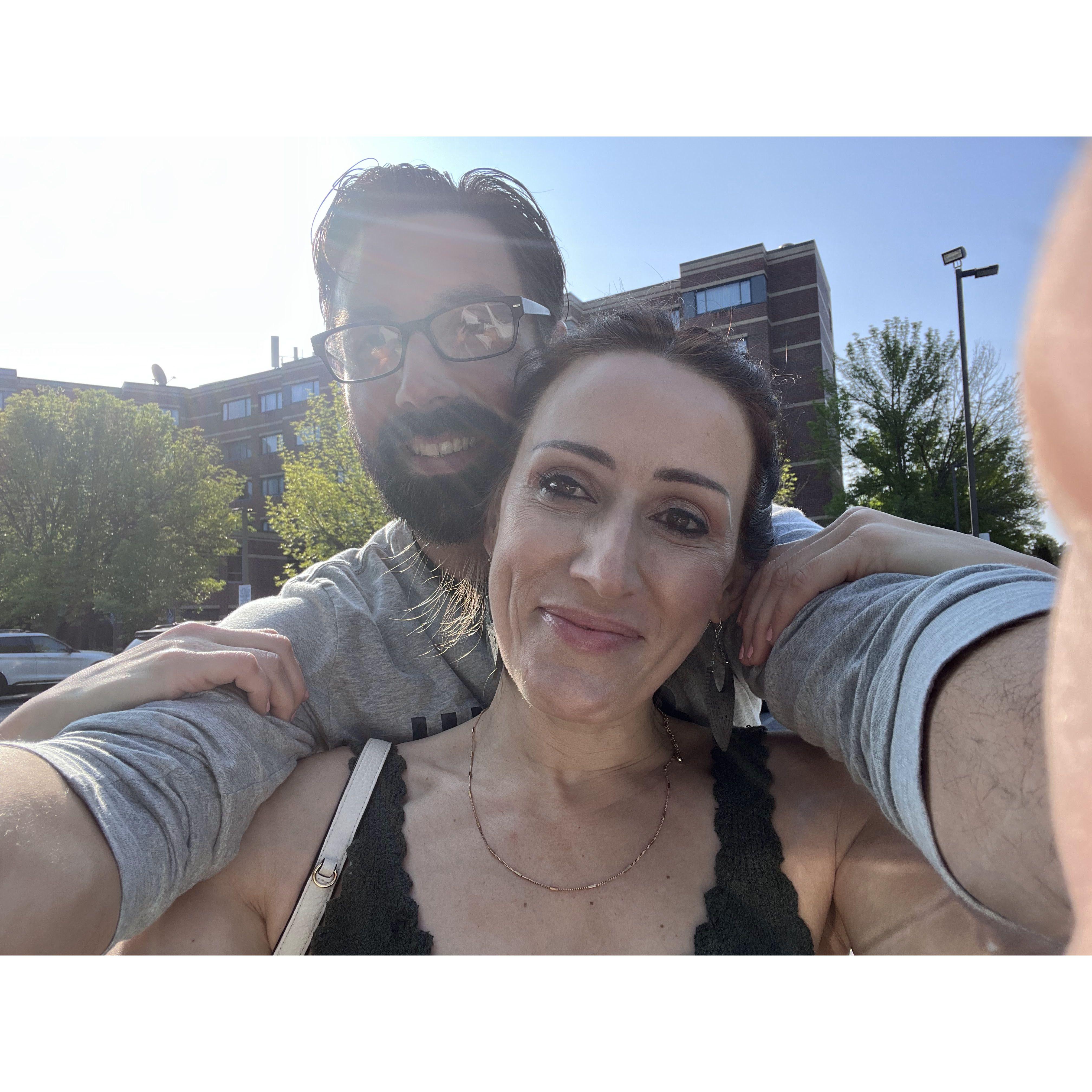 Our first time away.