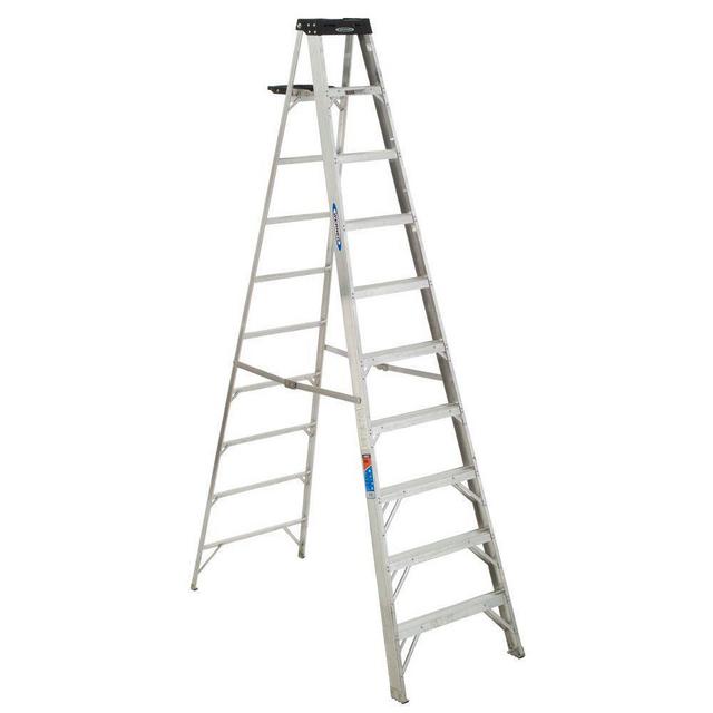 10 ft. Aluminum Step Ladder with 300 lb. Load Capacity Type IA Duty Rating