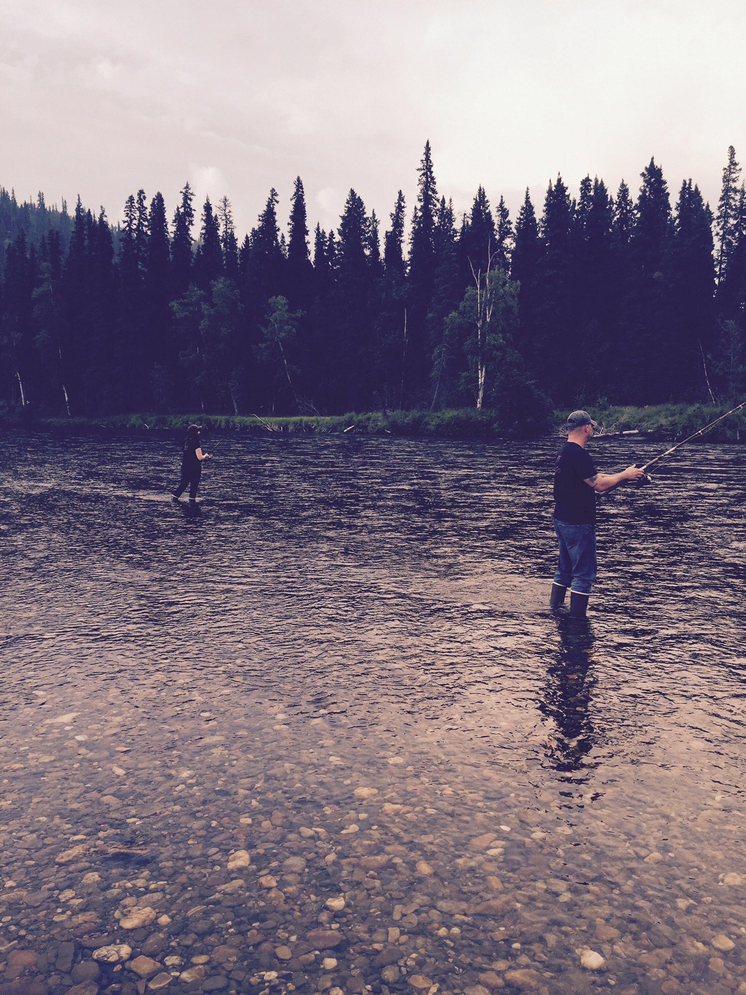 2017 Salcha River, fishing in the town Abbey grew up in