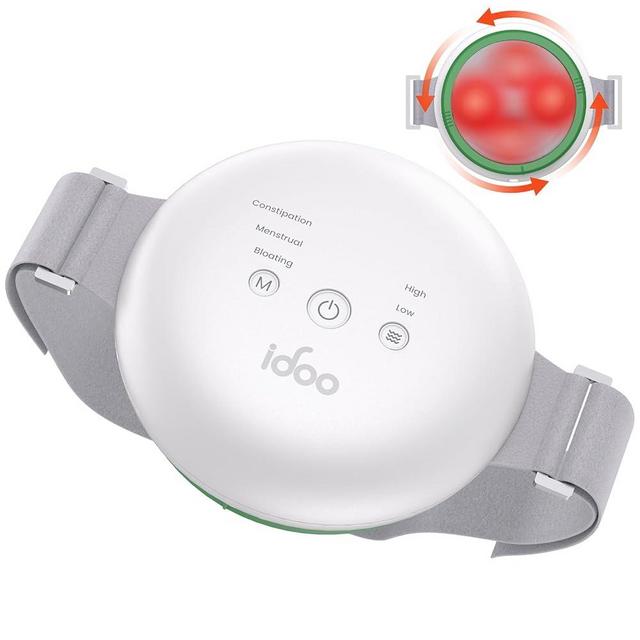 iDOO FSA HSA Eligible Electric Massager, iDOO Abdominal Massager with Heat to Relieve Indigestion, Bloating, Constipation, Period Cramps, Birthday Valentines Day Gifts