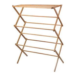 Home it USA 3 -Tier 20-in Wood Indoor Drying rack