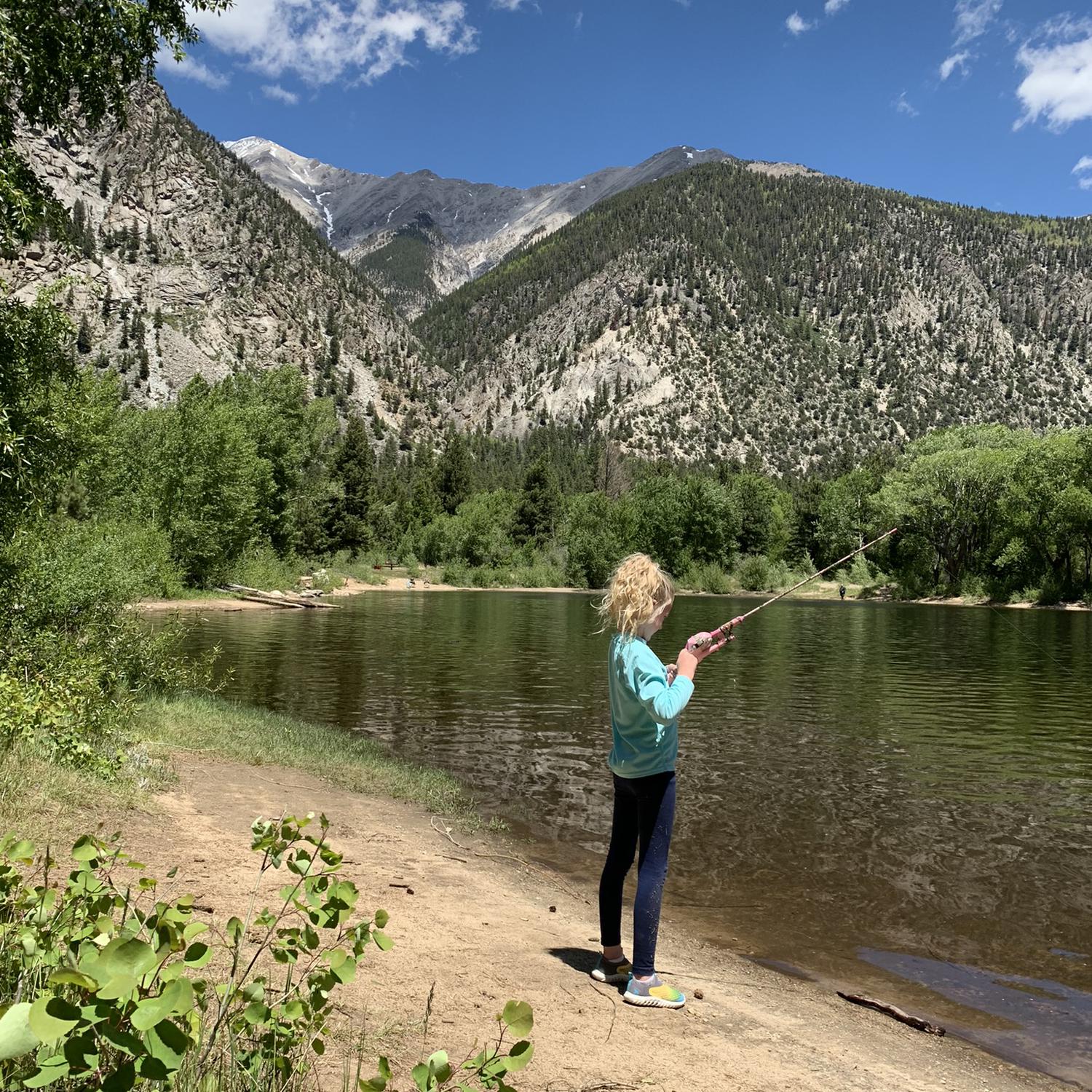 Chalk Lake 45 min from the Lugo Ranch.