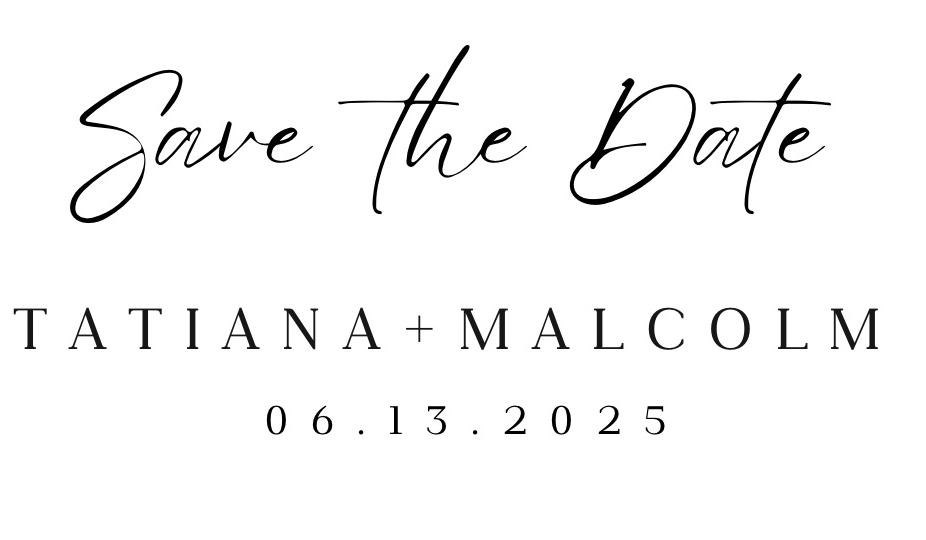 The Wedding Website of Tatiana Thomas and Malcolm Mosley