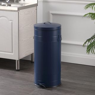 Theo Retro Step Trash Can with Lid & Free Mini Trash Can