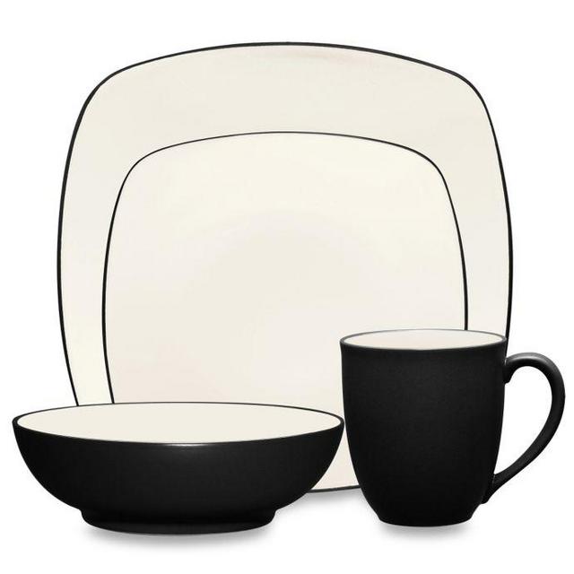Noritake® Colorwave Square 4-Piece Place Setting in Graphite