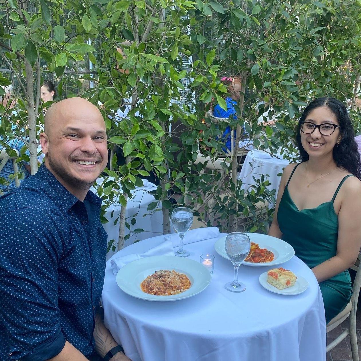 Our first year anniversary dinner! 💕