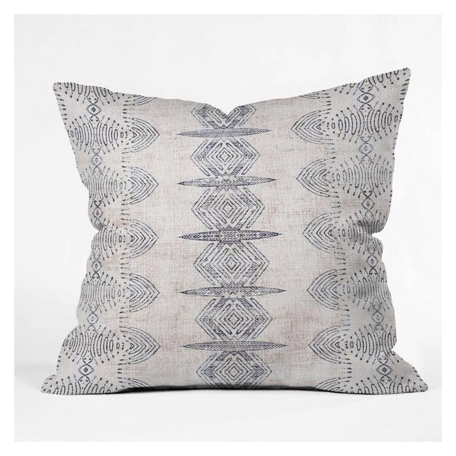 16"x16" Holli Zollinger French Eris Throw Pillow Blue - Deny Designs