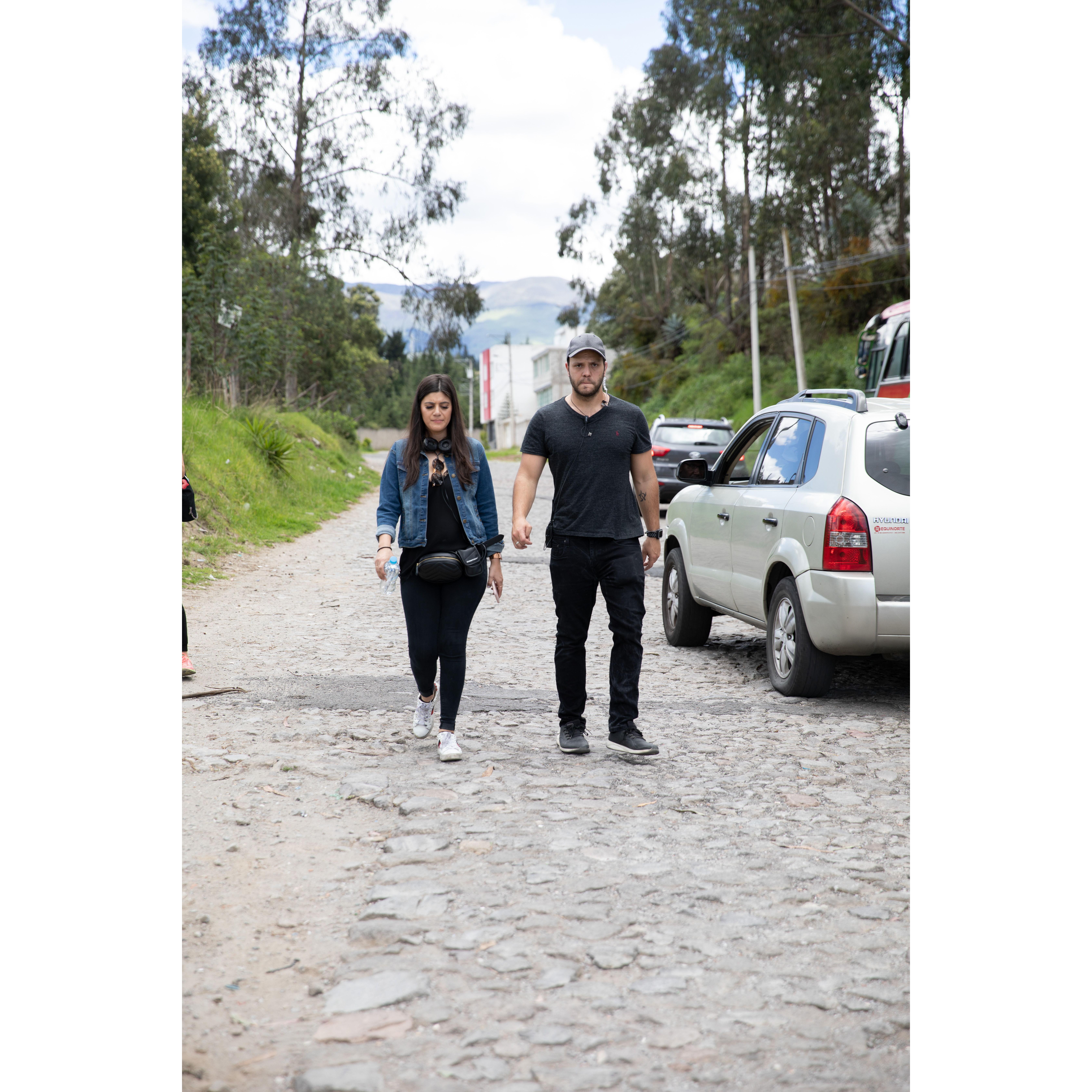 Our favorite place to be together...on set!