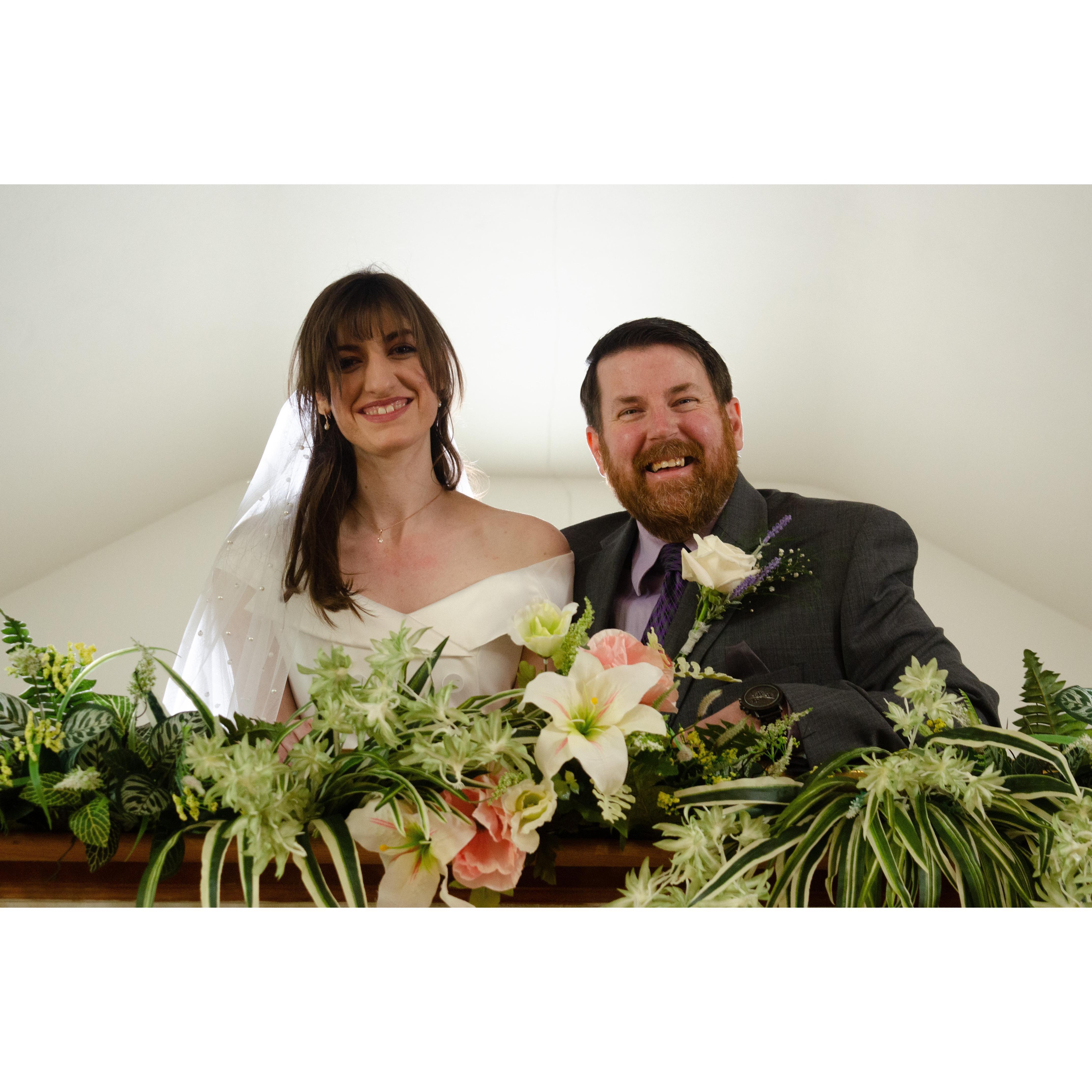 In this photo we were in the choir loft.