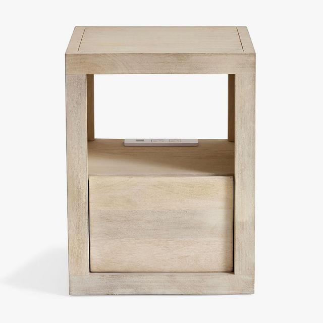 Cayman 16" Charging Nightstand, Biscotti