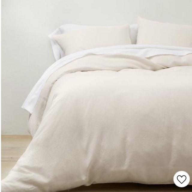 Linen Duvet & Sham Set - Casaluna™ natural size queen