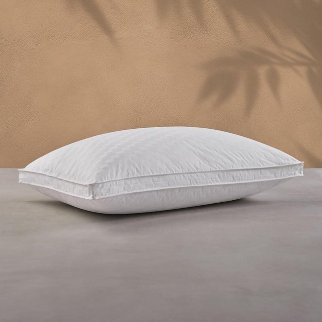 Sobel Westex: Hotel Sobella Soft Side Sleeper Pillow | Hotel and Resort Quality, 300 Thread Count 100% Dobby Cotton | Down Like Fill, Gentle Support, Plush, Queen (1 Pack)