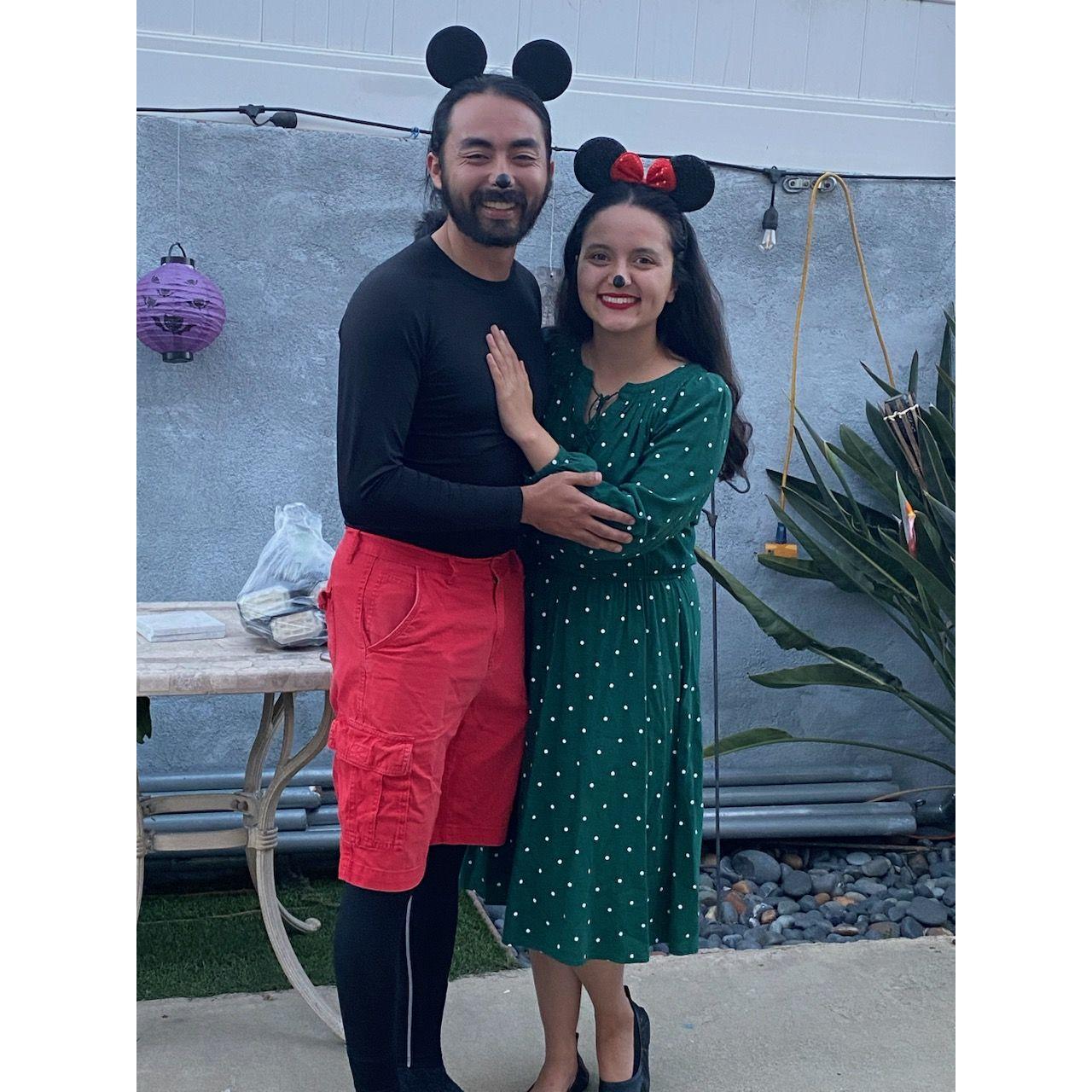 Mickey and Minnie for Halloween