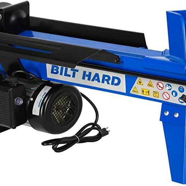 BILT HARD Electric Log Splitter, 6.5 Ton 15Amp Power Wood Splitter with Hydraulic Ram, Horizontal Electric Wood Splitter for Firewood Splitting Forestry