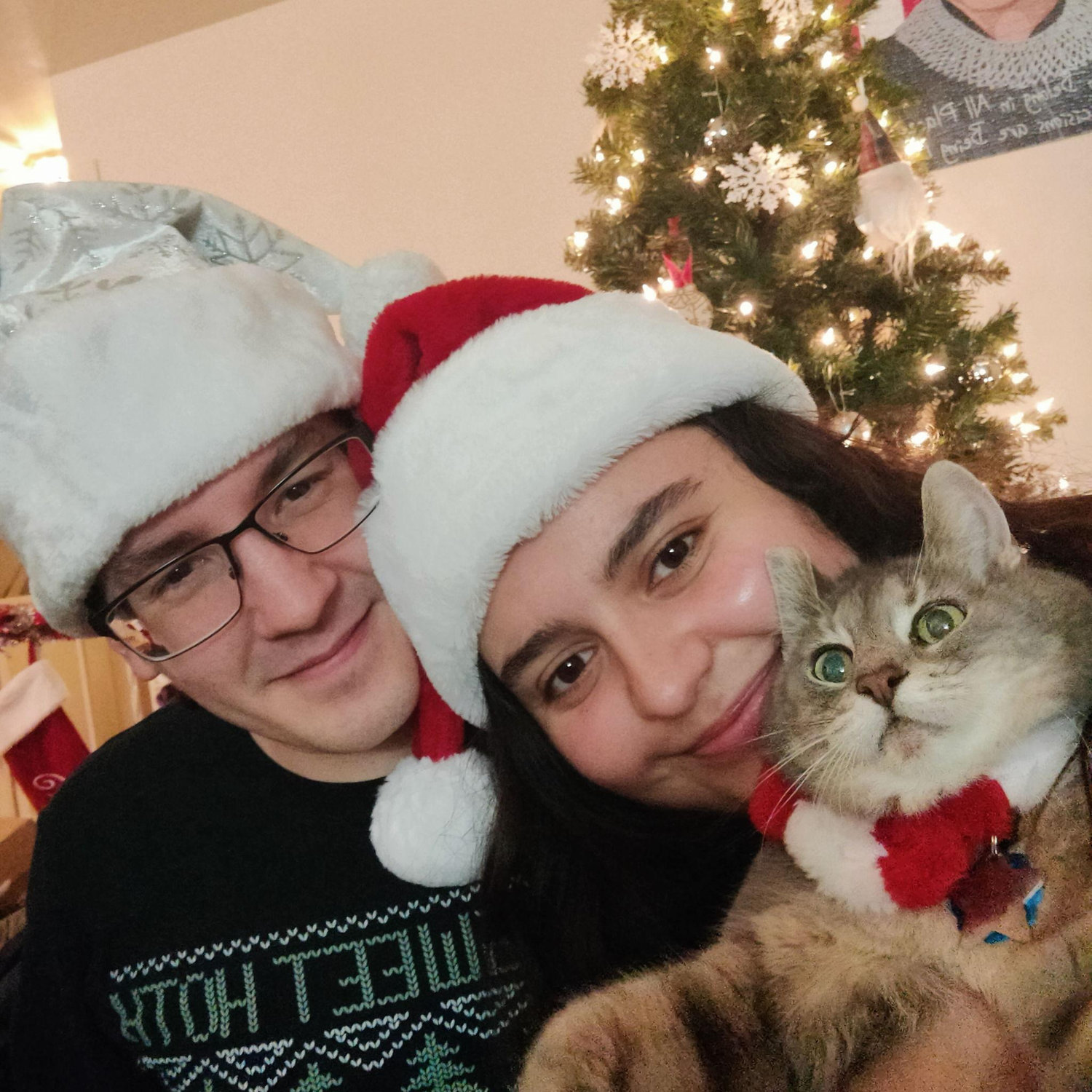 Our first Christmas together.
