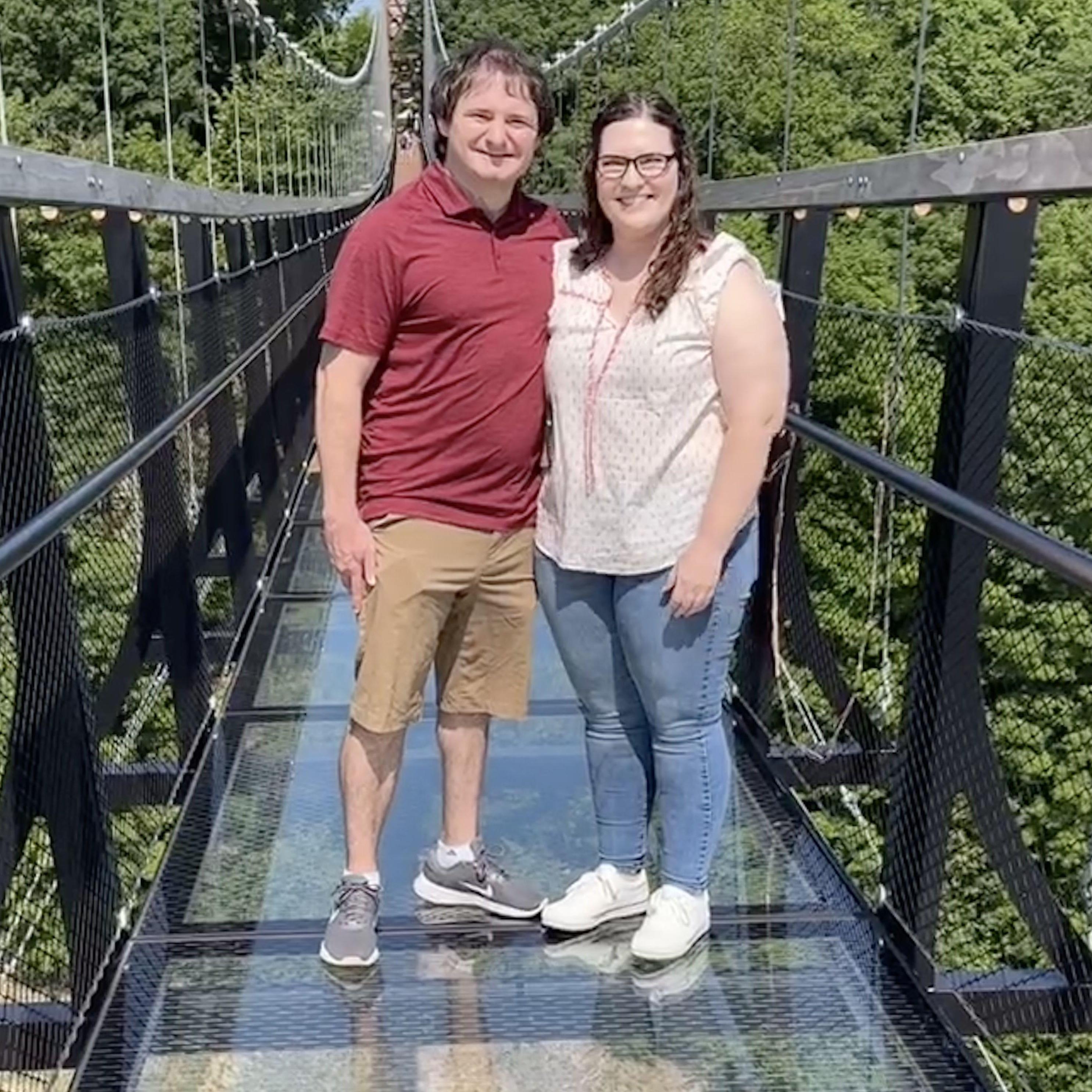 On the SkyBridge in Boyne Falls, Michigan July 2023