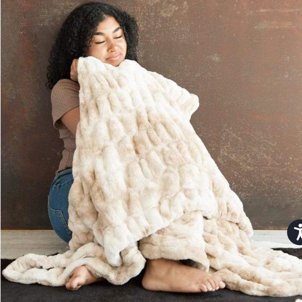 Cotton Candy Caramel Hugs Blanket