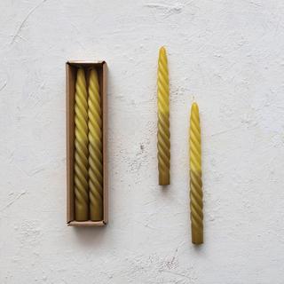 Twisted 2-Piece Taper Candle, Set of 2