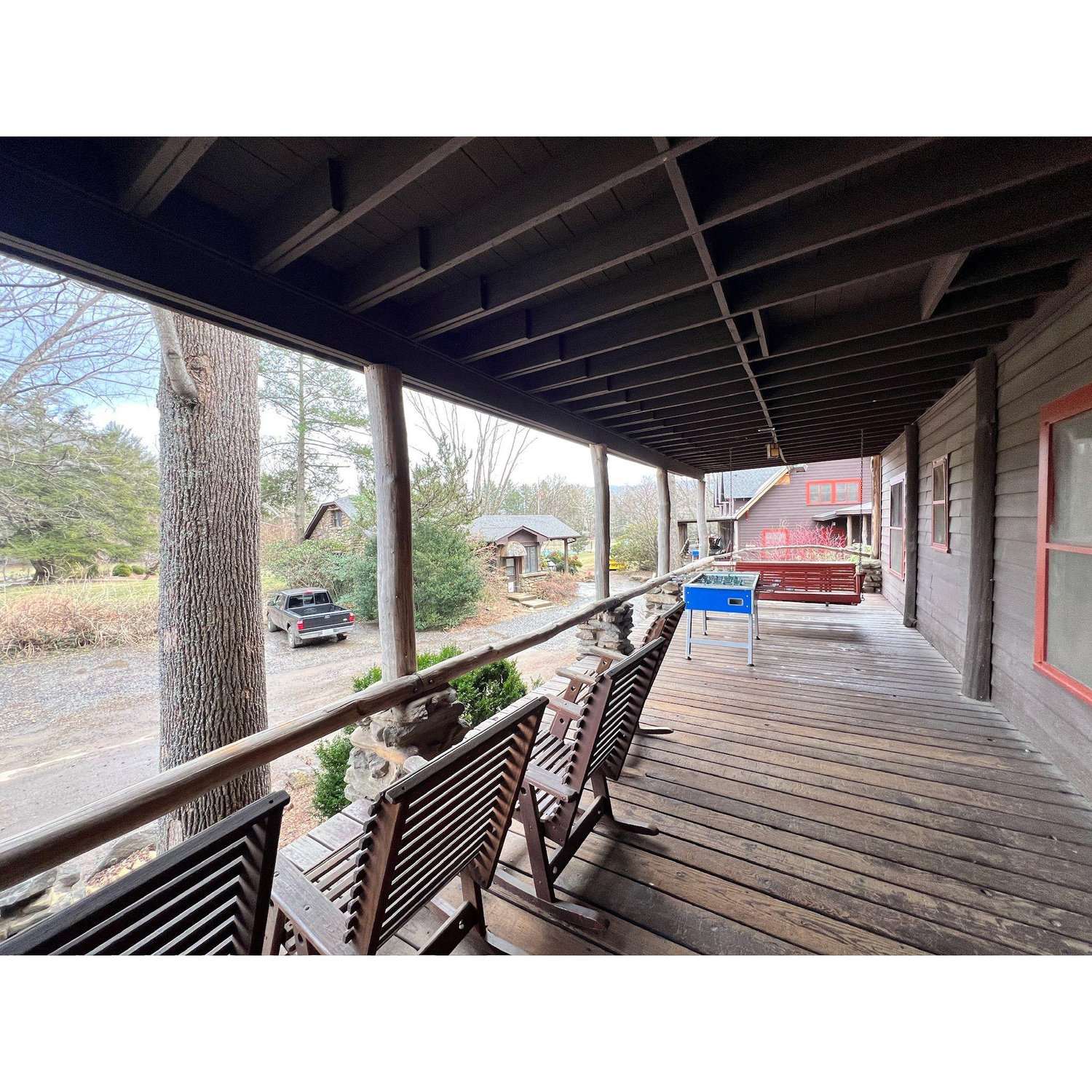 Porch of a Camp Cabin