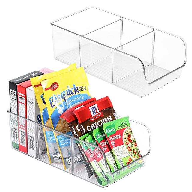 EasyLunchboxes ELB5-snack Snack Box Food Containers, 4-Compartment, Set of  3