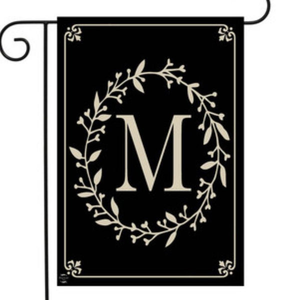 Briarwood Lane Classic Monogram Letter M Garden Flag