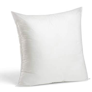 Foamily Premium Hypoallergenic Stuffer Pillow Insert Sham Square Form Polyester, 24" L X 24" W, Standard/White
