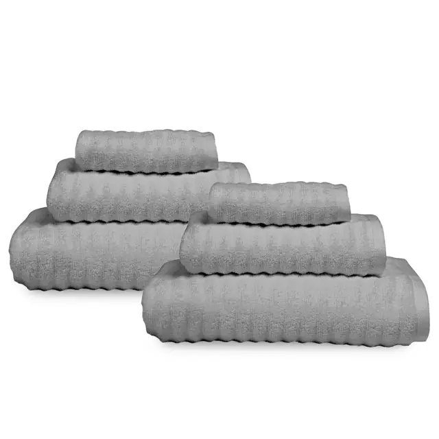 Haven™ Wave Organic Cotton 6-Piece Towel Set in Harbor Mist