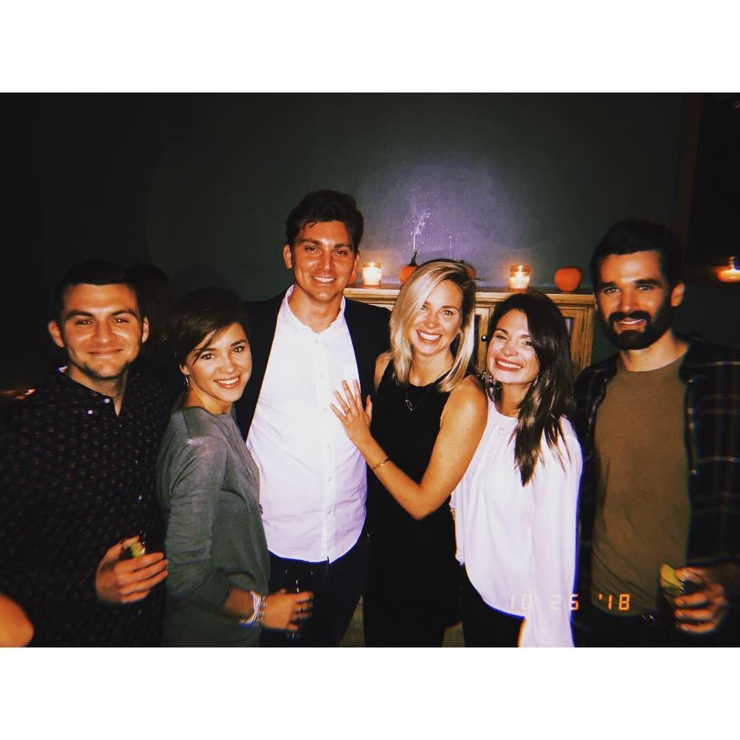 The Fam on engagement night in NY, 2018